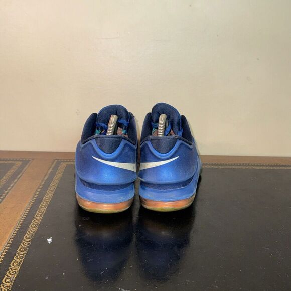 Nike KD 7 Low Elevate Blue White 669942-400 Gs Gradeschool Boys Size 7Y - Picture 4 of 5